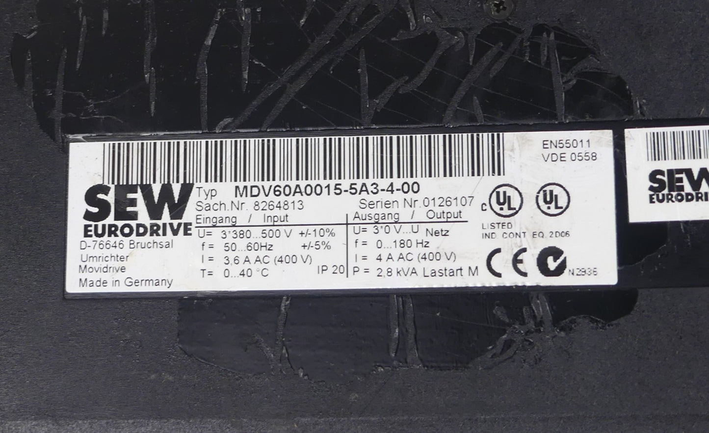 SEW Eurodrive MDV60A0015-5A3-4-00
