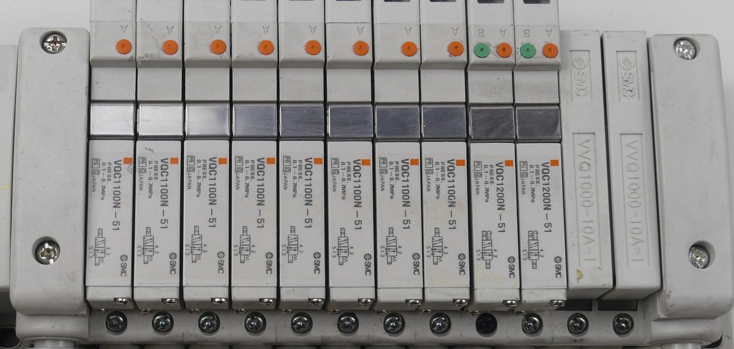SMC EX260-SEC1 + 8x VQC1100N-51 + 2x VQC1200N-51