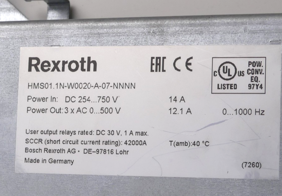 Rexoth HMS01.1N-W0020-A-07-NNNN