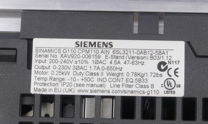 Siemens 6SL3211-0AB12-5BA1