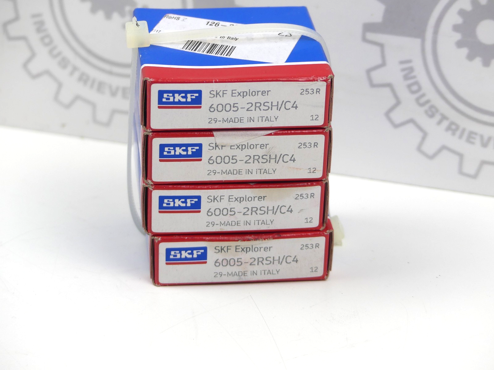 4x SKF 6005-2RSH/C4 Rillenkugellager 25x47x12 mm