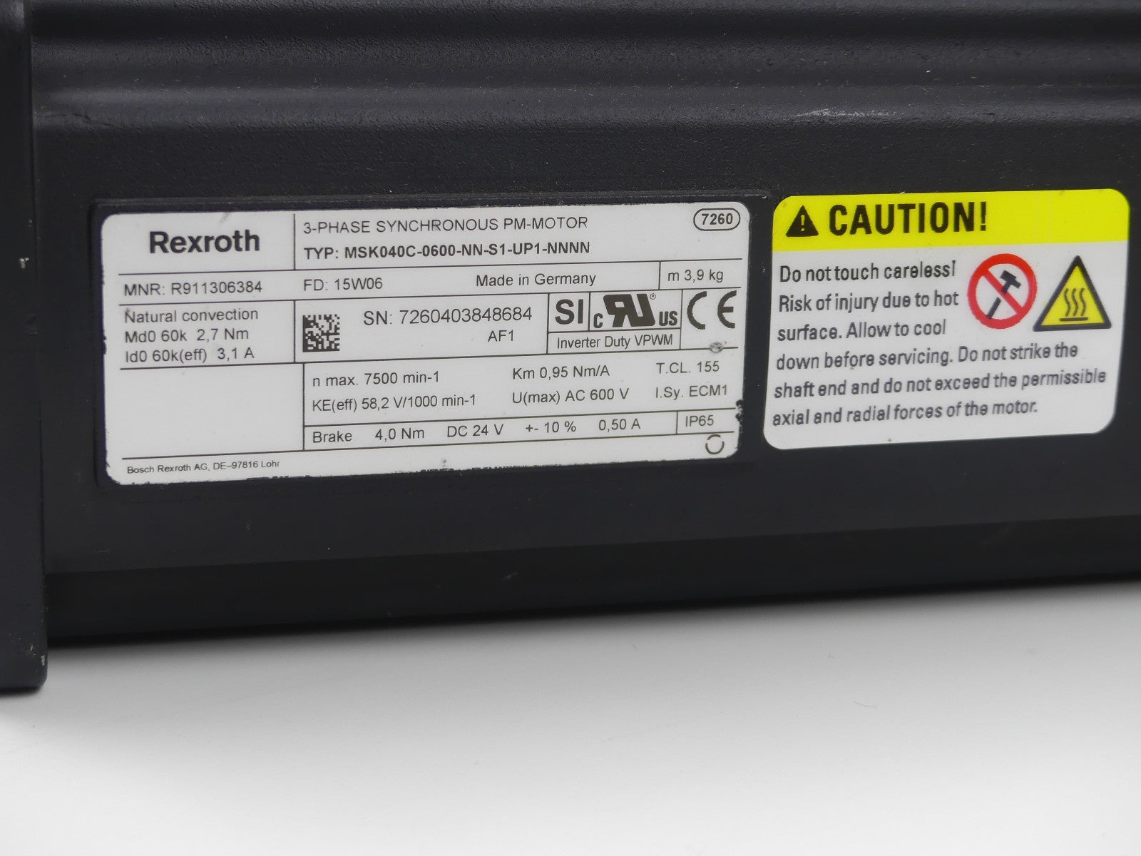 Rexroth MSK040C-0600-NN-S1-UP1-NNNN