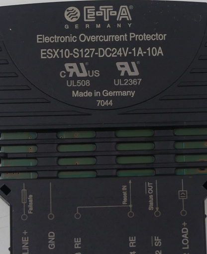 10x E-T-A ESX10-S127-DC24V-1A-10A