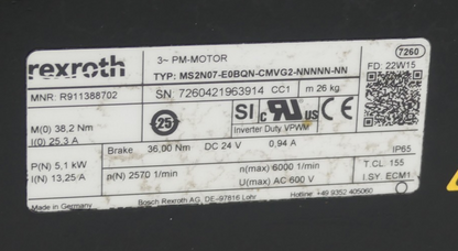 Rexroth MS2N07-E0BQN-CMVG2-NNNNN-NN