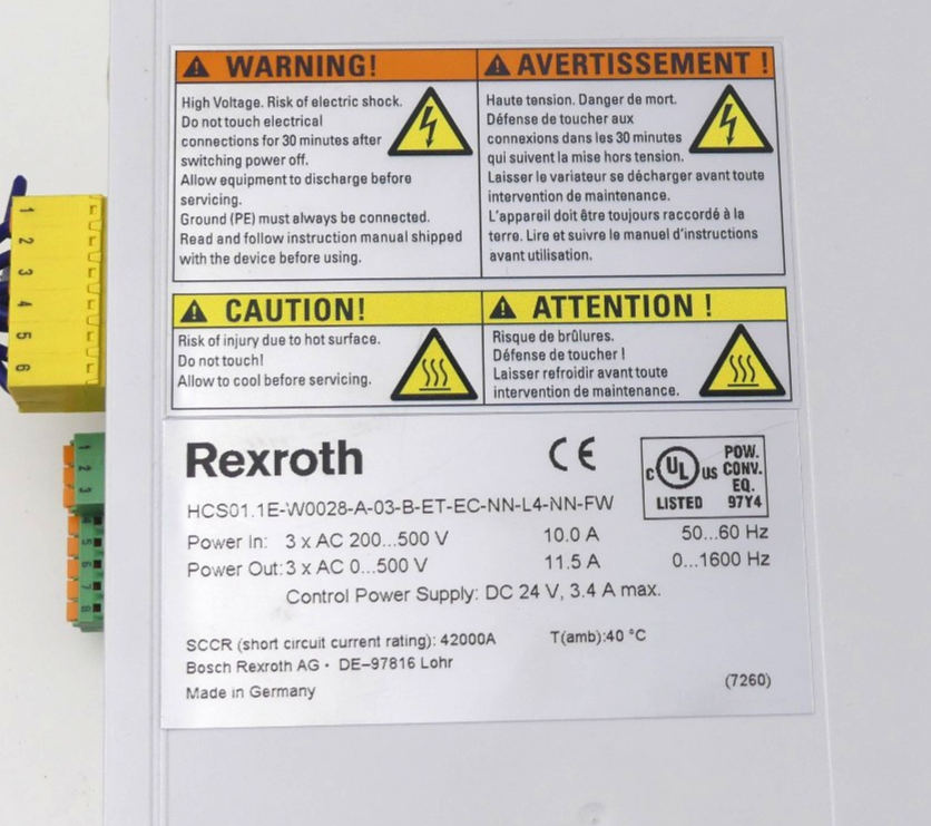 Rexroth HCS01.1E-W0028-A-03-B-ET-EC-NN-L4-NN-FW