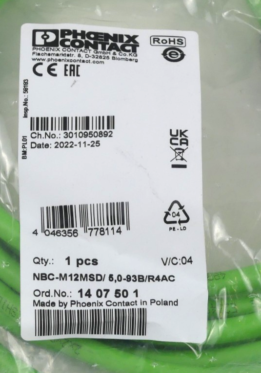 PHOENIX CONTACT NBC-M12MSD/5,0-93B/R4AC