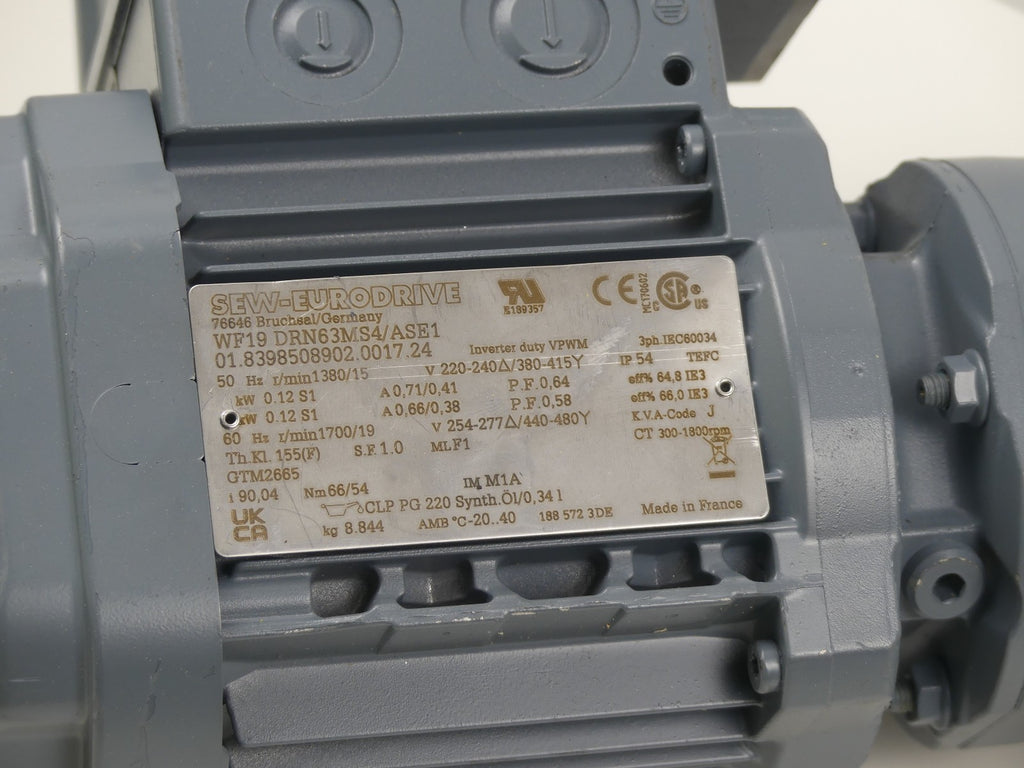 SEW WF19 DRN63MS4/ASE1 Winkelgetriebemotor