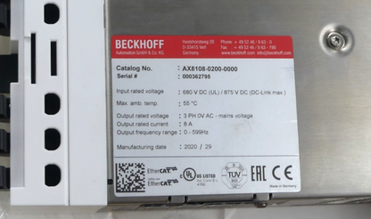 BECKHOFF AX8108-0200-0000