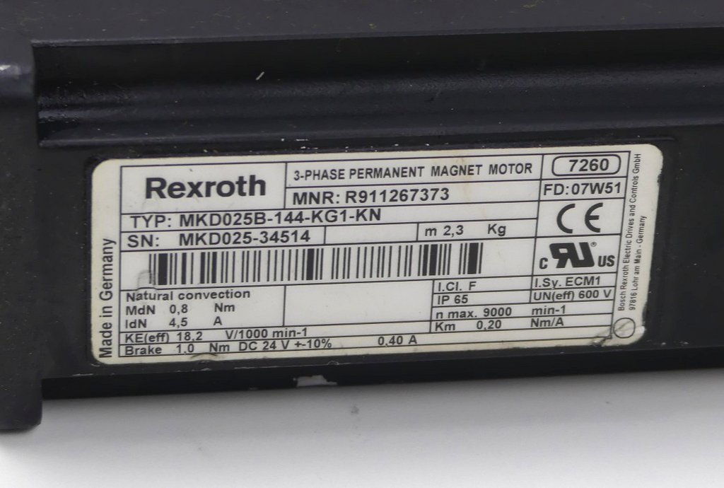 Rexroth MKD025B-144-KG1-KN