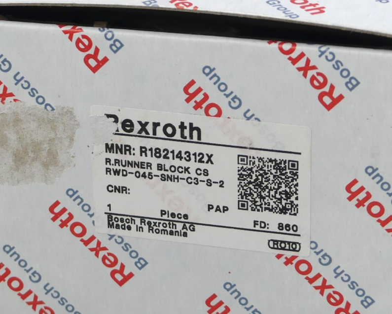 REXROTH RWD-045-SNH-C3-U-2 R.RUNNER BLOCK CS  MNS:R18214312X