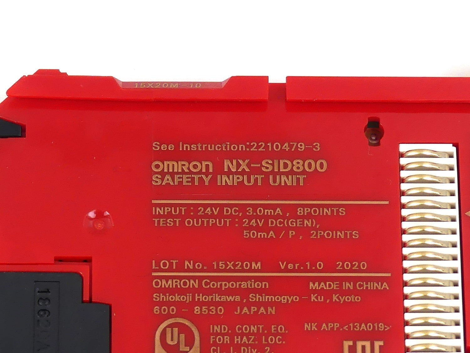 Omron NX-SID800 - Safety Input Unit - Sicherheitsrelais