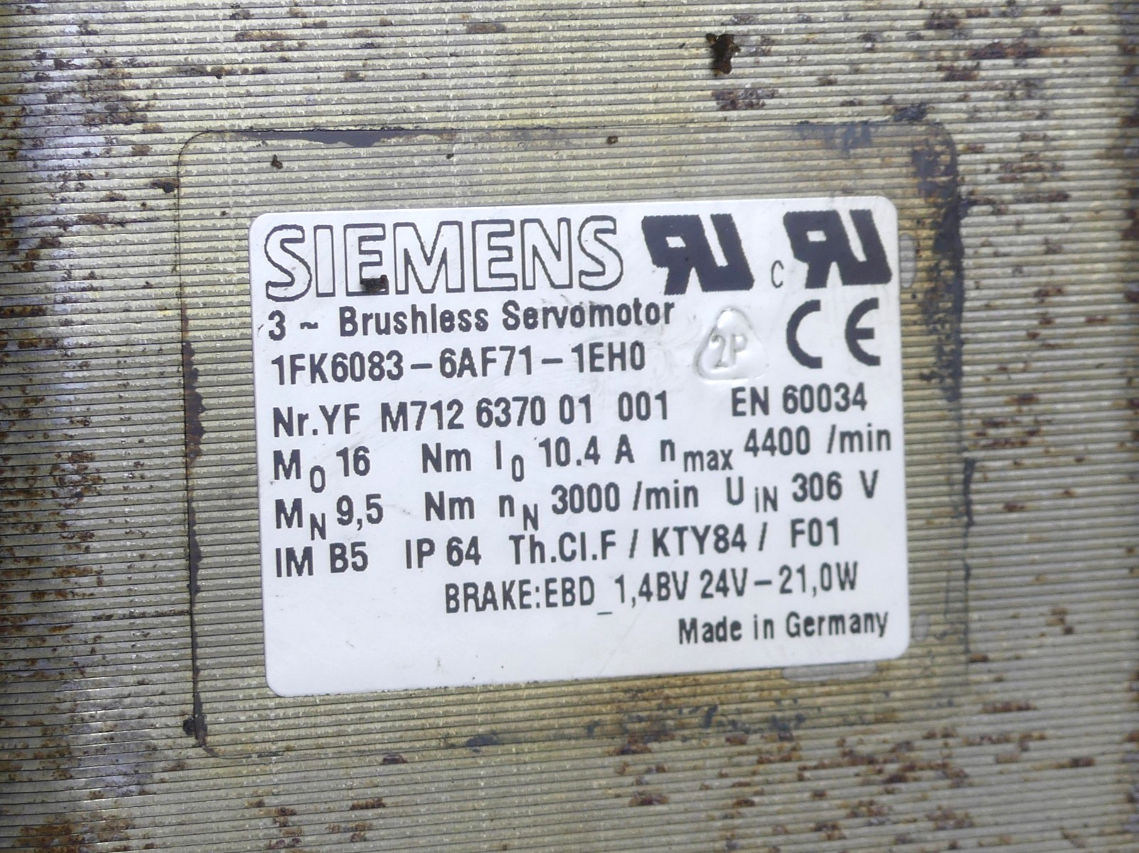 Siemens 1FK6083-6AF71-1EH0
