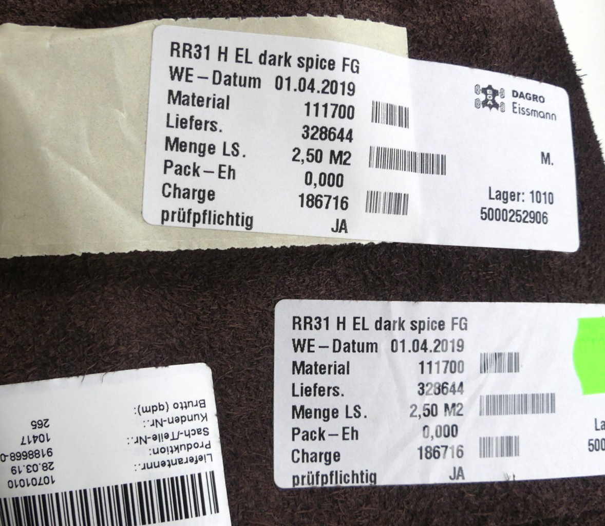 Leder 2,50m2   FULL GRAIN lederfarbe DARK SPICE(braun farbe)