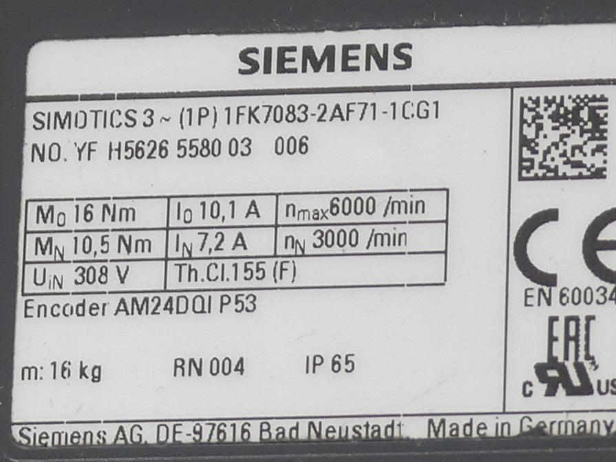 Siemens 1FK7083-2AF71-1CG1