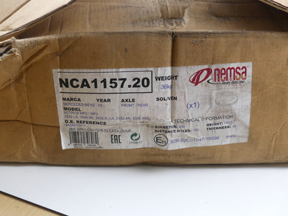 Bremsscheibe Mercedes-Benz 9434210312 REMSA