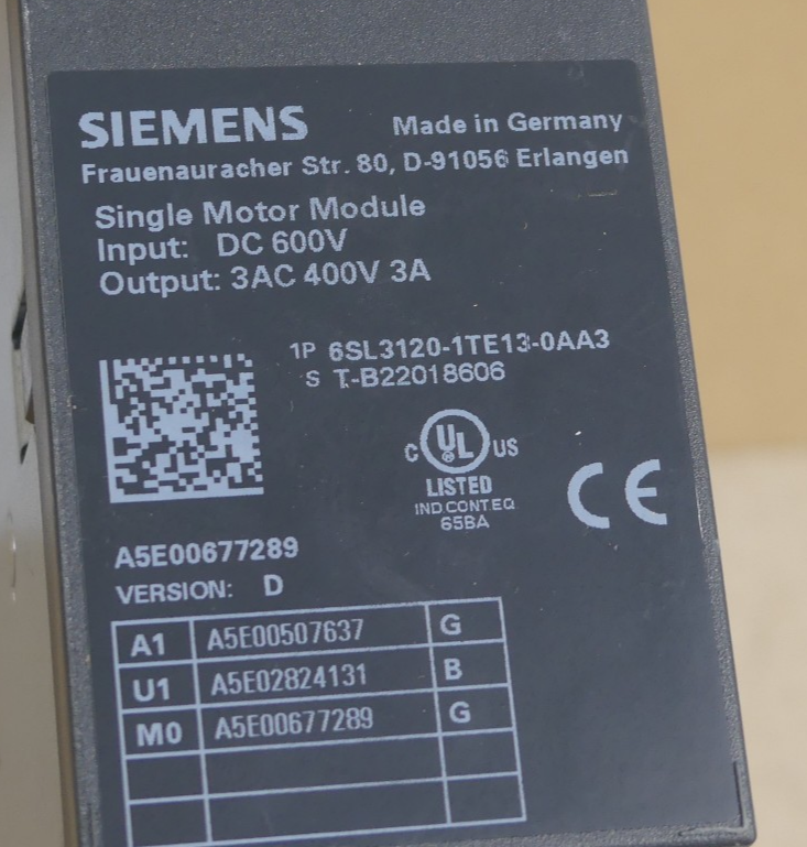 Siemens 6SL3120-1TE13-0AA3