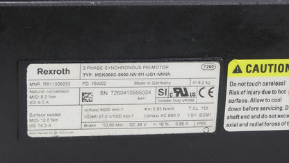 Rexroth MSK060C-0600-NN-M1-UG1-NNNN