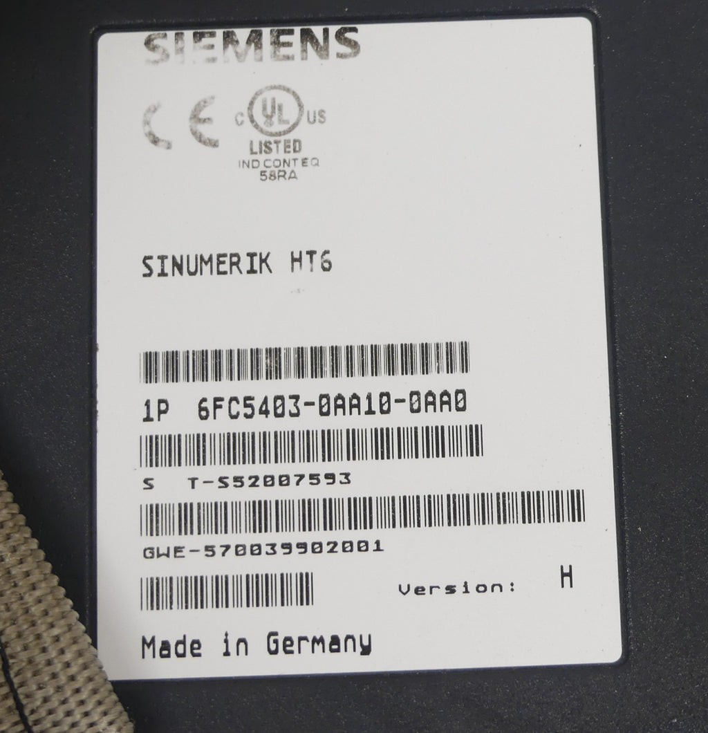 SIEMENS 6FC5403-0AA10-0AA0  version: H