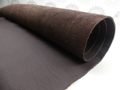 Leder 2,50m2   FULL GRAIN lederfarbe DARK SPICE(braun farbe)