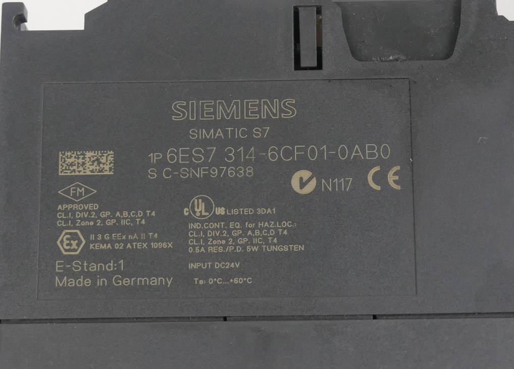 Siemens Simatic CPU 6ES7 314-6CF01-0AB0 (leicht beschädigt)
