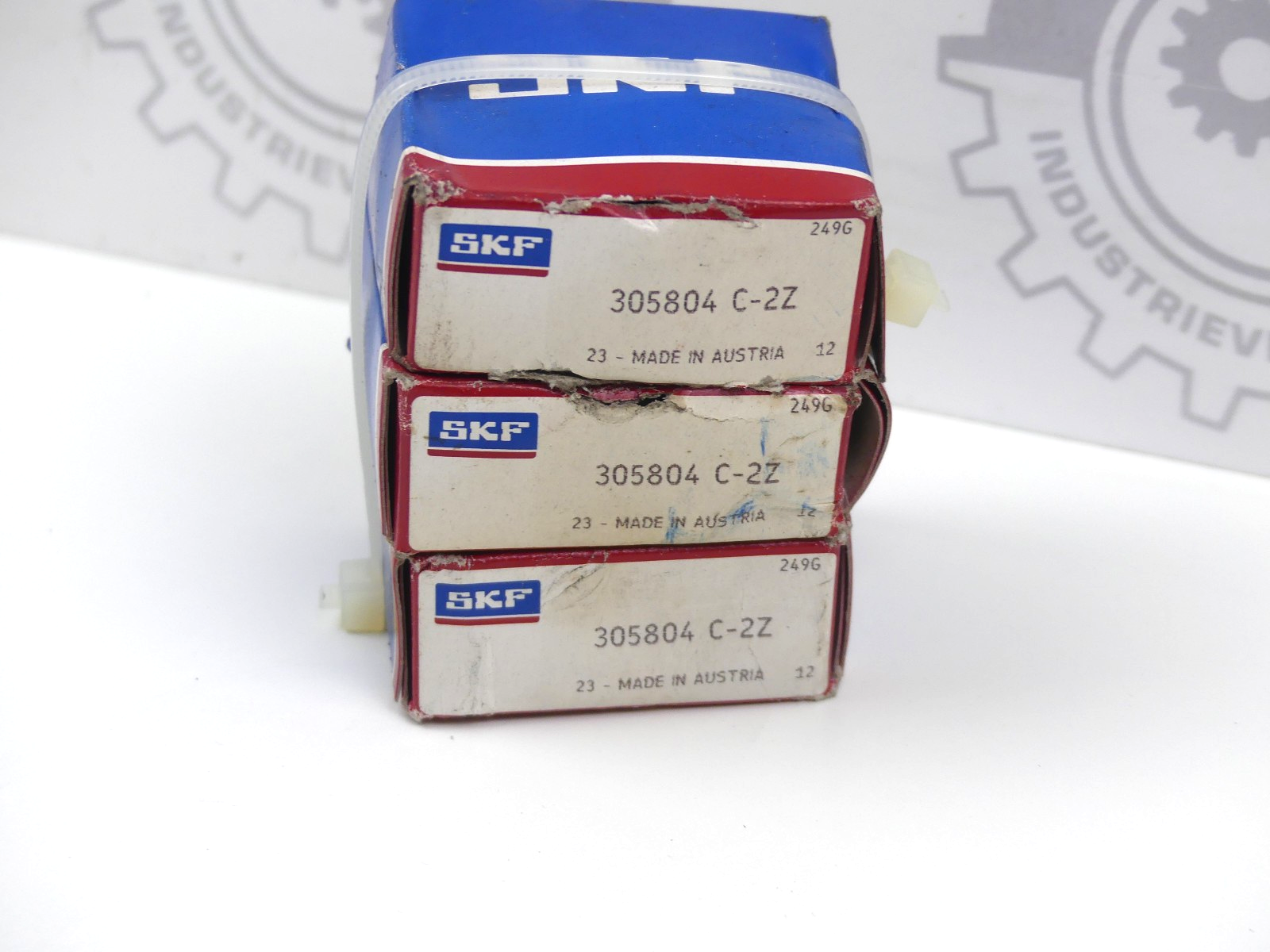 3x SKF 305804 C-2Z Laufrolle Innen-Ø 20 mm Außen-Ø 52 mm Breite20,6 mm