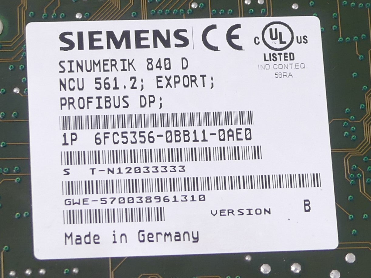 Siemens 6FC5356-0BB11-0AE0 Version B
