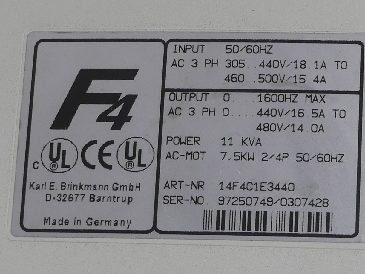 KEB combivert F4 Frequenzumrichter 14.F4.C1E.3440