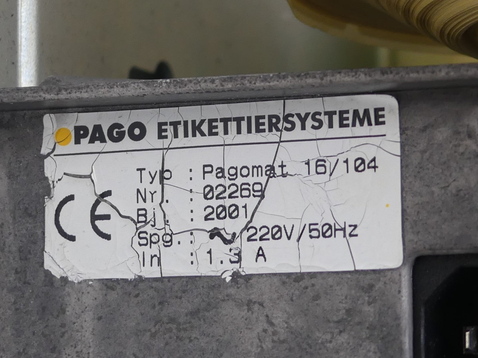 PAGO PAGOPRINT 16/104T Etiketettiersystemene