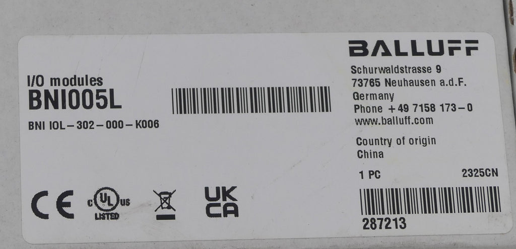 Balluff BNI005L BNI IOL-302-000-K006