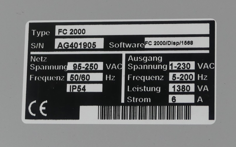 IFSYS Vibrationssteuerung FC 2000