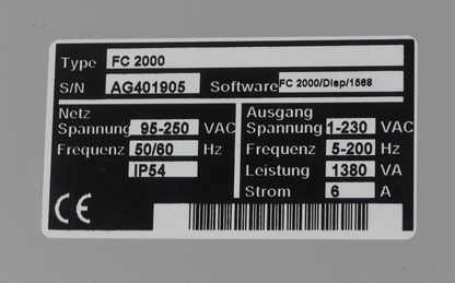 IFSYS Vibrationssteuerung FC 2000