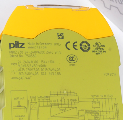 Pilz PNOZ s30 24-240VACDC 2n/o 2n/c 750330 PNOZsigma Sicherheitsschaltgerät