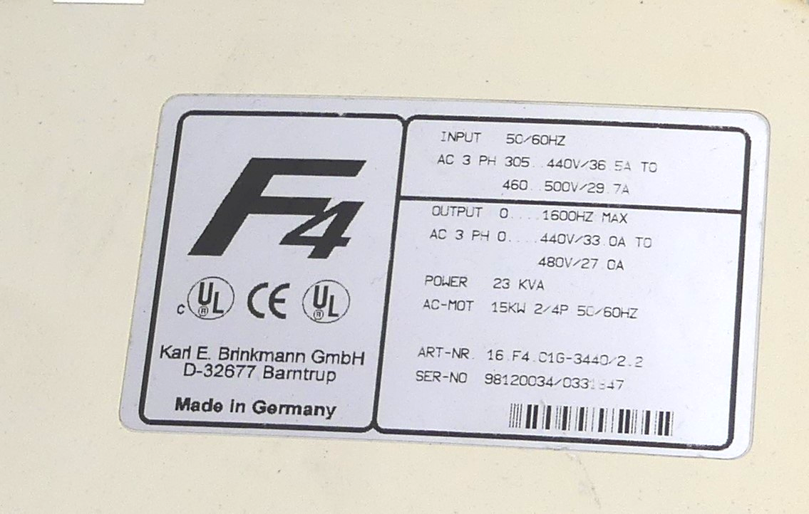 KEB Frequenzumrichter Combivert 16.F4.C1G-3440/2.2