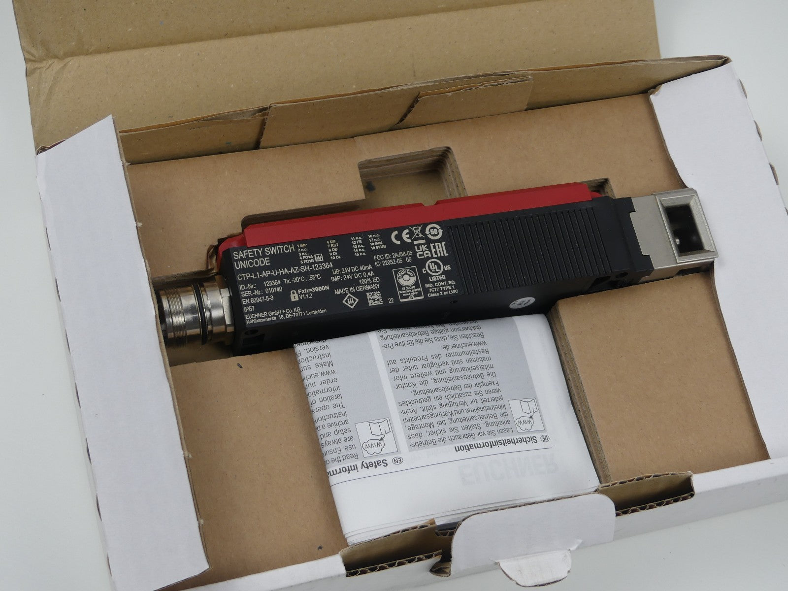 EUCHNER CTP-L1-AP-U-HA-AZ-SH-123364