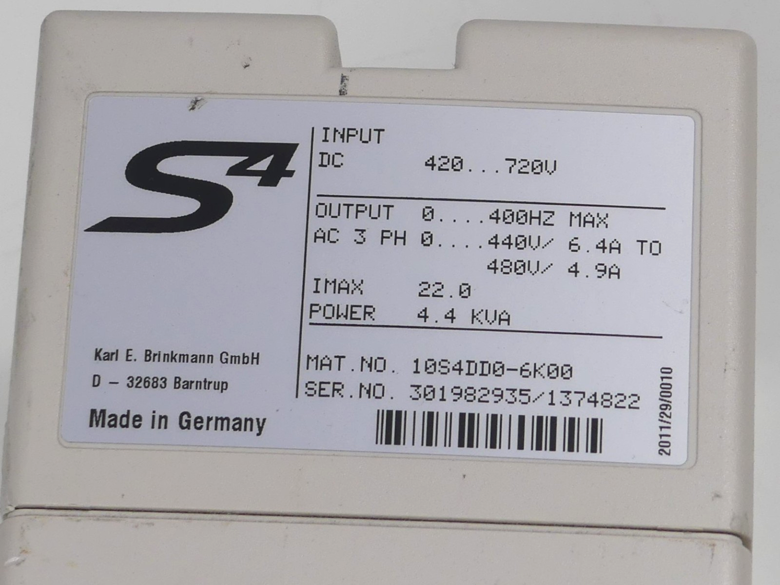 KEB S4 Combivert 10S4DD0-6K00 ( leicht beschädigt )