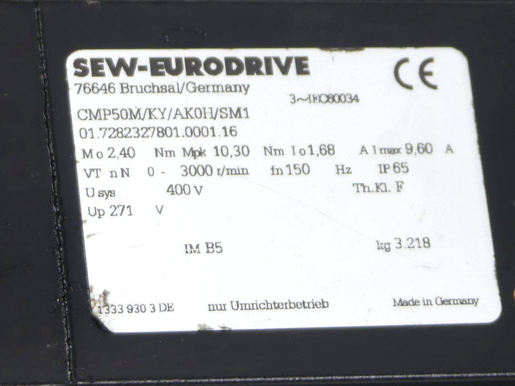 SEW Eurodrive CMP50M/KY/AK0H/SM1