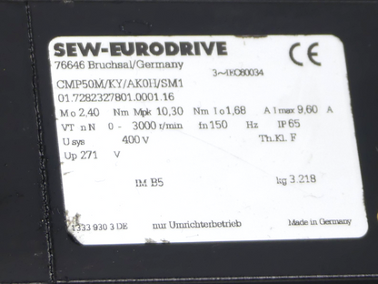 SEW Eurodrive CMP50M/KY/AK0H/SM1