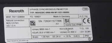 Rexroth MSK030C-0900-NN-M1-UG1-NNNN