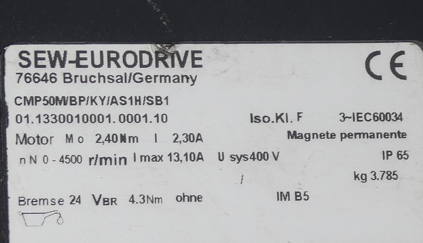 SEW Eurodrive CMP50M/BP/KY/AS1H/SB1