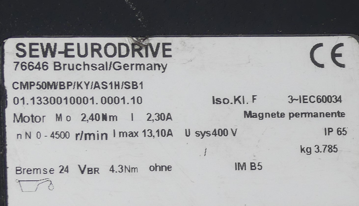 SEW Eurodrive CMP50M/BP/KY/AS1H/SB1