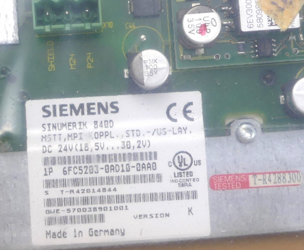 SIEMENS Sinumerik 840D 6FC5203-0AD10-0AA0 Maschinensteuertafel