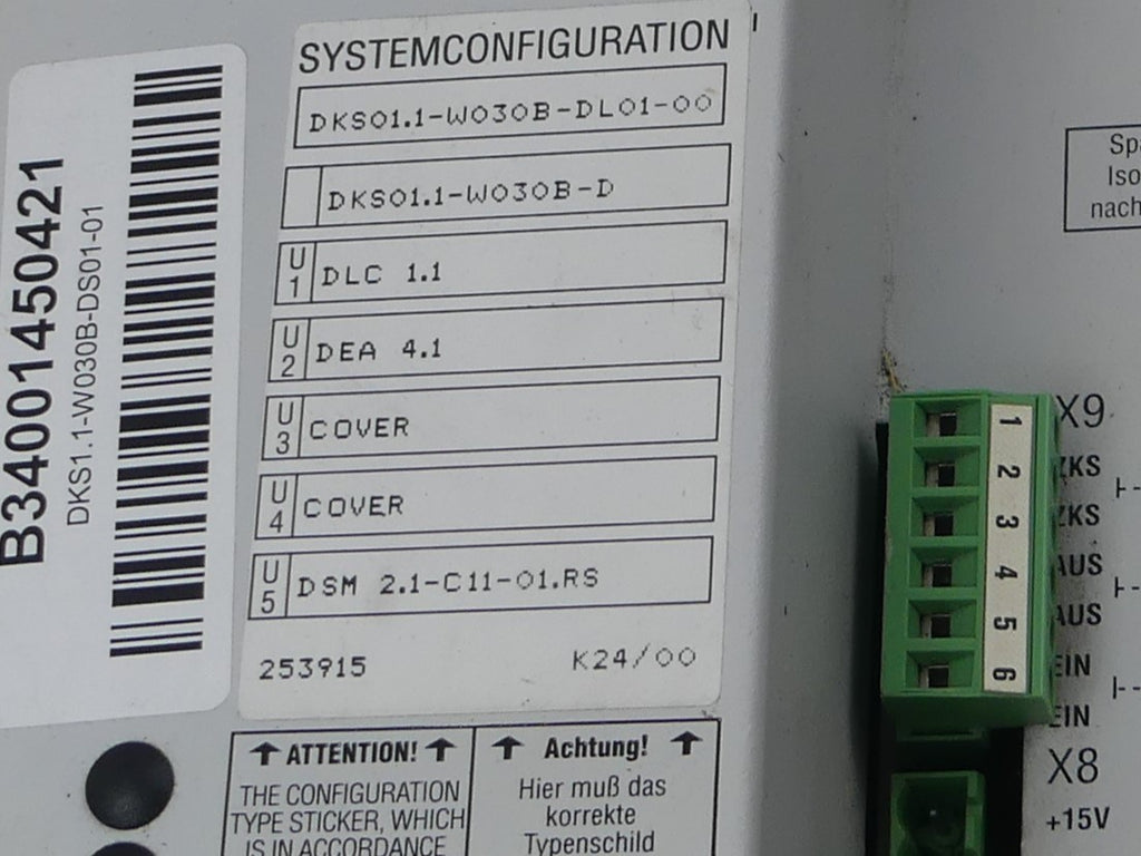 INDRAMAT DKS 1.1-W030B-DL01-00