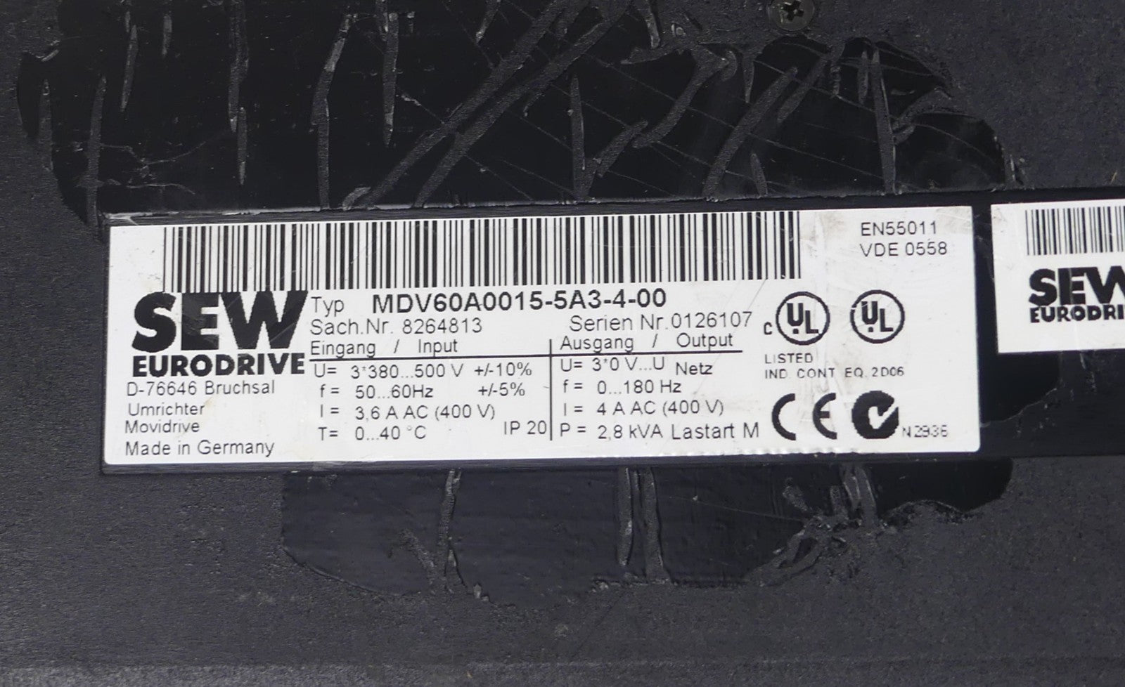 SEW Eurodrive MDV60A0015-5A3-4-00