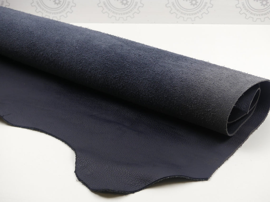 Auto Leder 3,06m2   FULL GRAIN lederfarbe NAVY BLUE FG