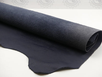 Auto Leder 3,06m2   FULL GRAIN lederfarbe NAVY BLUE FG