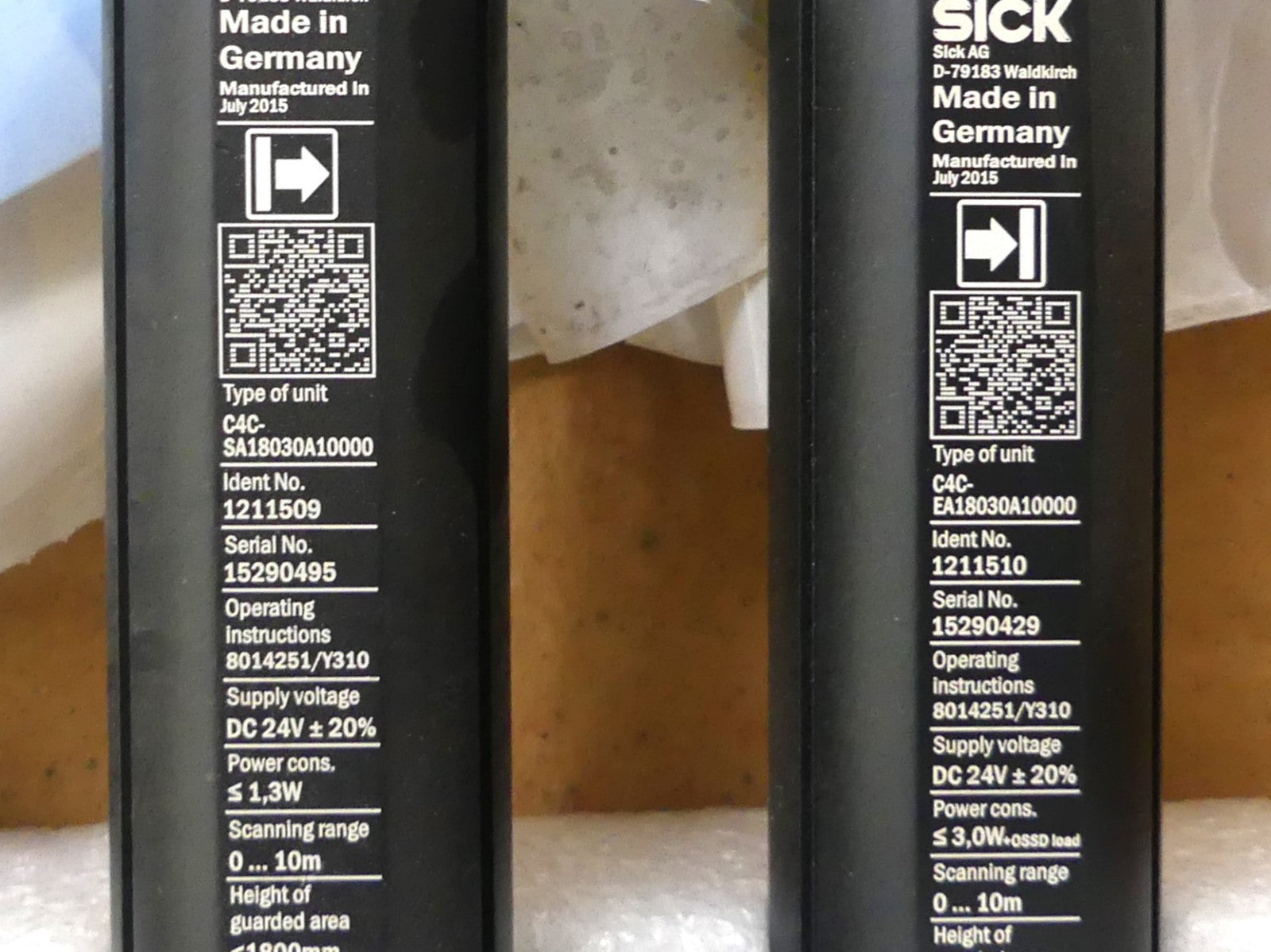 Sick Sicherheitslichtvorhang  C4C-SA18030A10000 + EA18030A10000 NEU