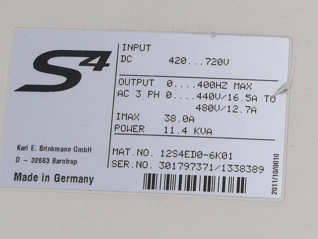 KEB S4 Combivert 12S4ED0-6K01