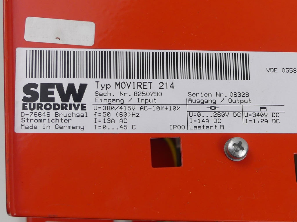 SEW-EURODRIVE 8250790 Moviret 214 Inverter