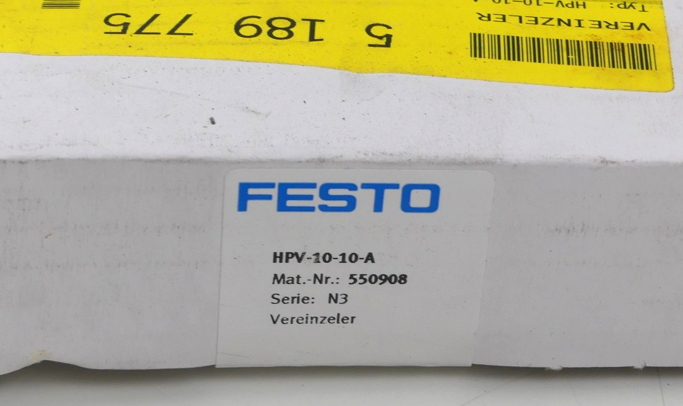 FESTO HPV-10-10-A Separator 550908
