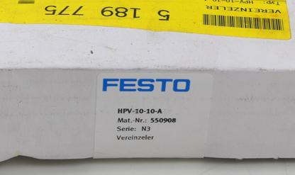 FESTO HPV-10-10-A Separator 550908